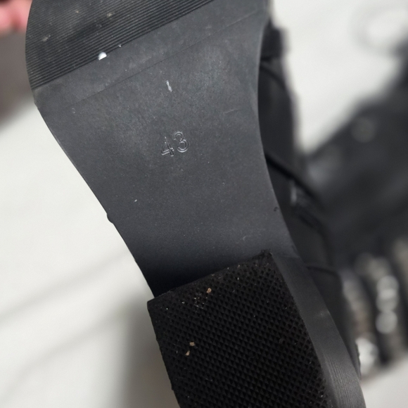 Kysbloes Women Gothic Knee Boots Sz 43 Fit Like An 11 - Picture 9 of 14